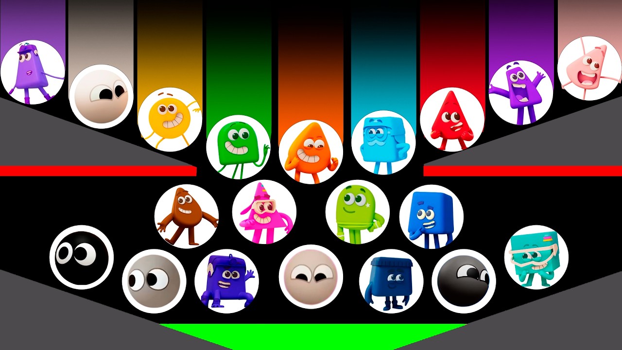 20 ColorBlocks Marble Race - Who Will Win???