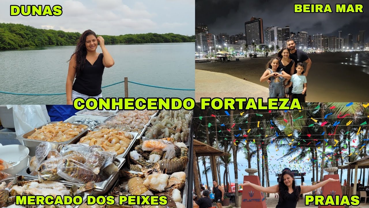 UM DIA INTEIRO CONHECENDO FORTALEZA/BEIRA MAR/FEIRINHA/MERCADO DOS PEIXES/SABIAGUABA/IGUATEMI