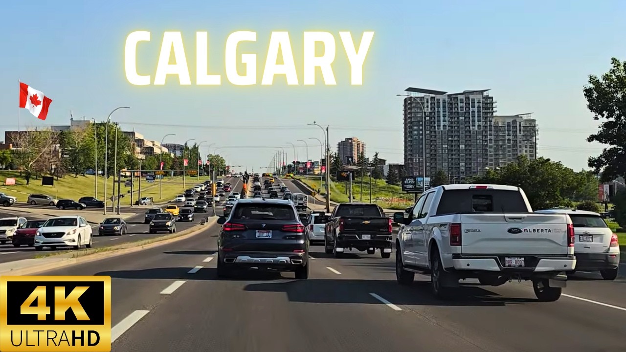 4K Calgary Driving on Macleod Trail 🇨🇦