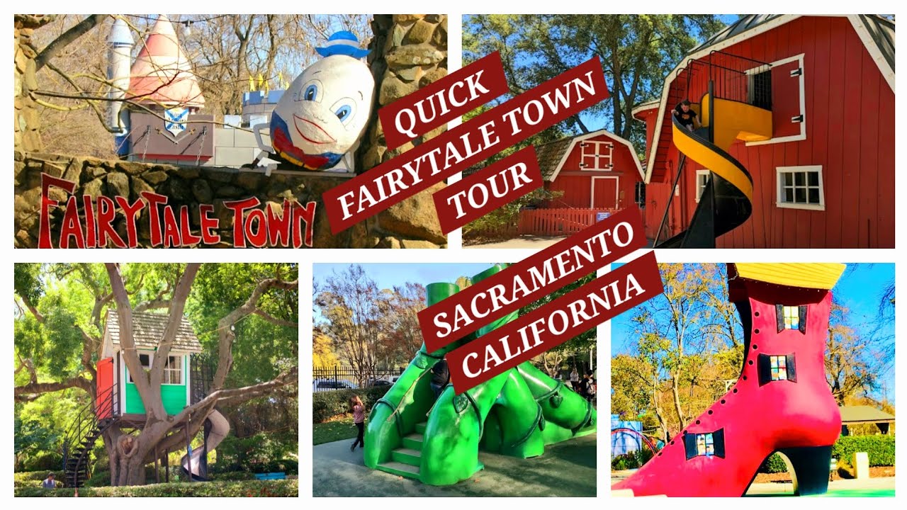 Quick Fairytale Town Sacramento Tour | Treehouse Slide, Castle & Farm Animals!
