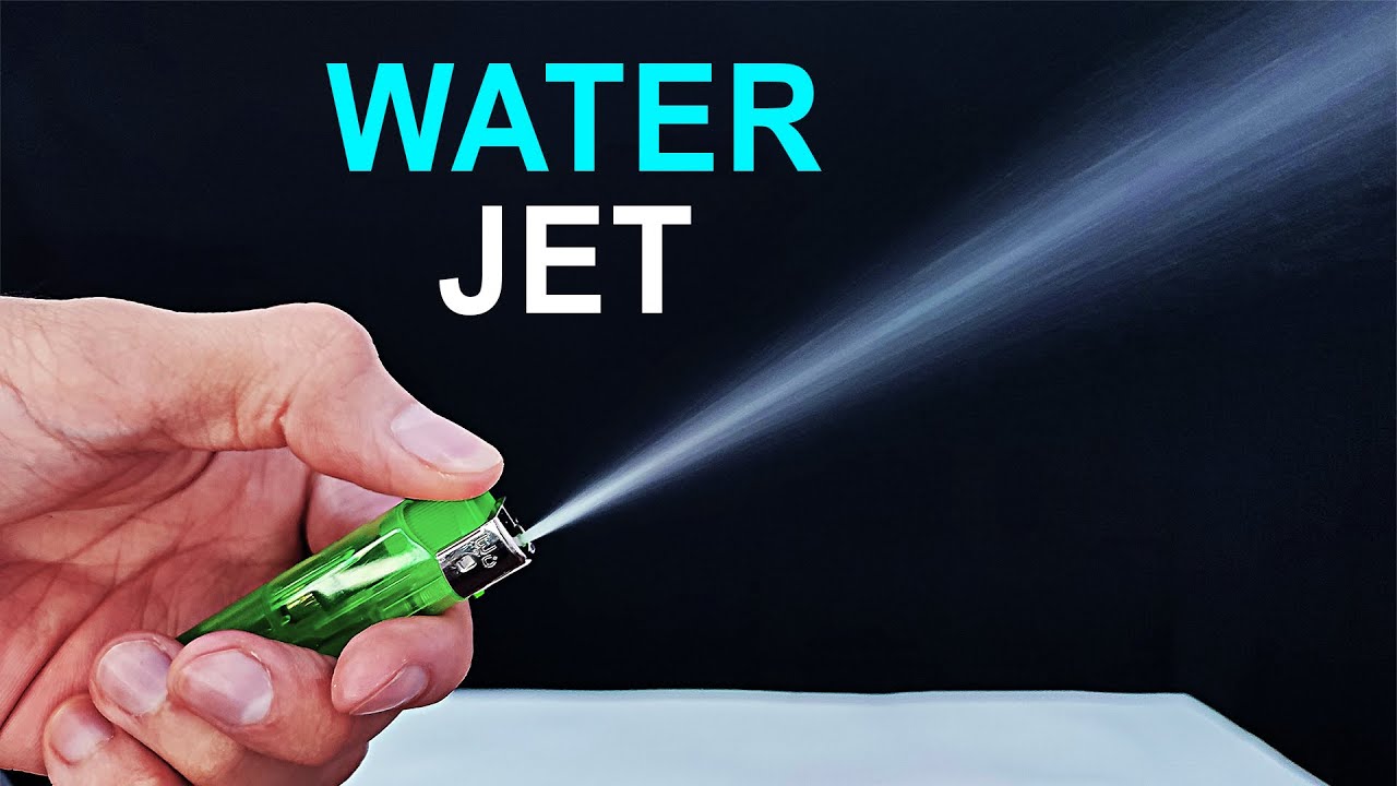 Lighter Water Jet !! (DIY Creative Gadget)