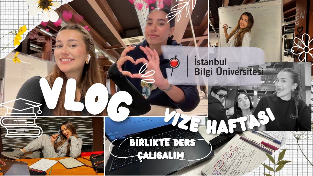 Bilgi'de Vize Haftası (birlikte ders çalışalım) || VLOG