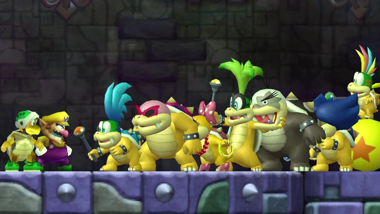 Can Wario & Hammer Bro Beat All Koopalings At Once in New Super Mario Bros. Wii?