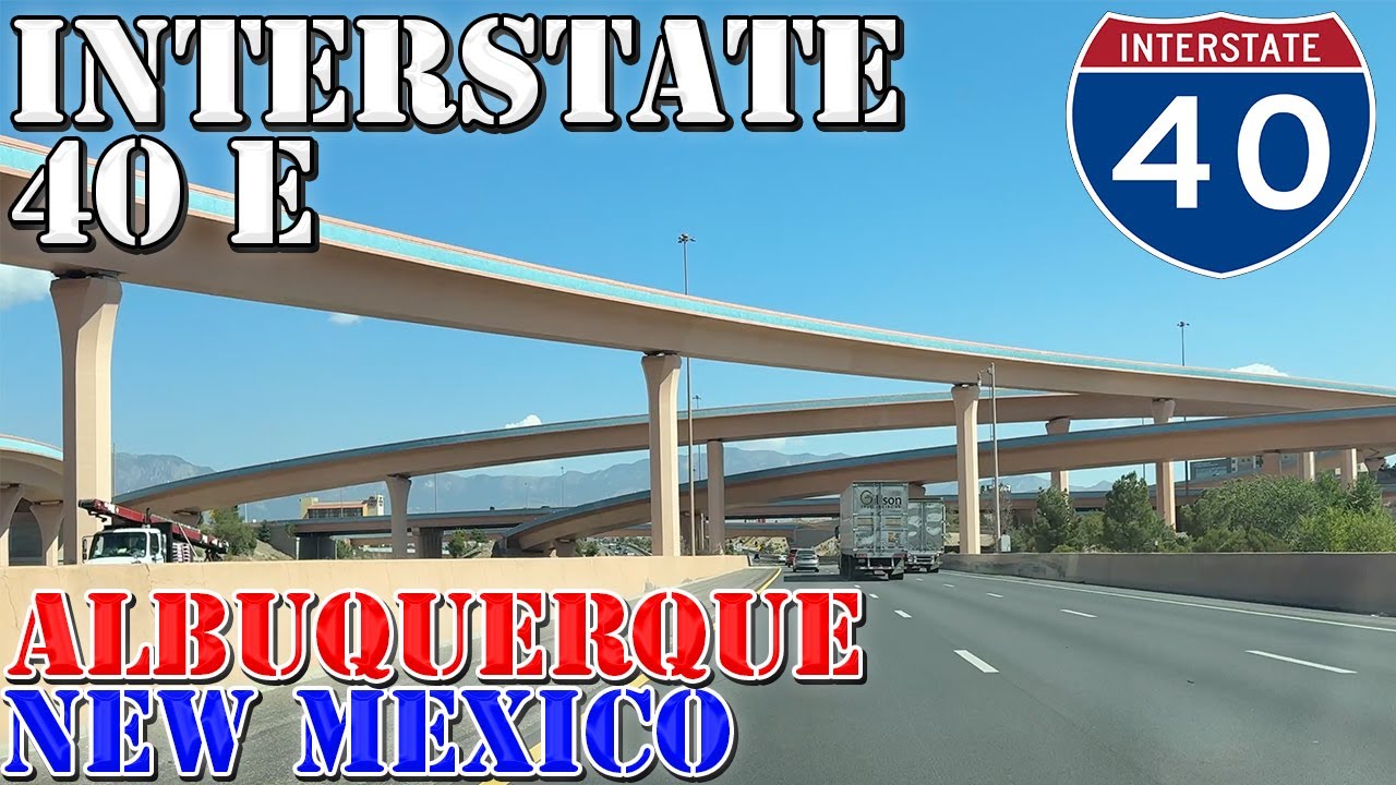 I-40 East - Albuquerque - New Mexico - 4K Highway Drive