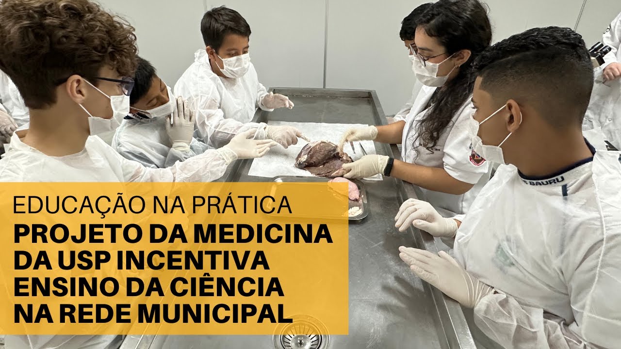 Not&iacute;cia USP: Alunos de escola municipal &lsquo;vivem&rsquo; a ci&ecirc;ncia na pr&aacute;tica em projeto da Medicina da USP