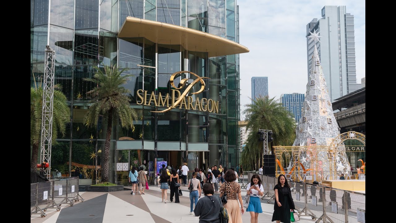 [4K] Пешеходная экскурсия по торговому центру Siam Paragon Mall, раю для шопинга в Бангкоке.