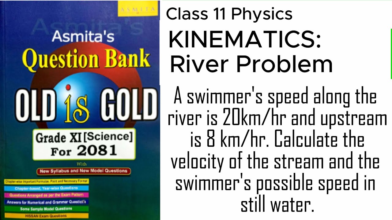 River Problem Easy Solution : Kinematics Numerical // Class 11 Physics 