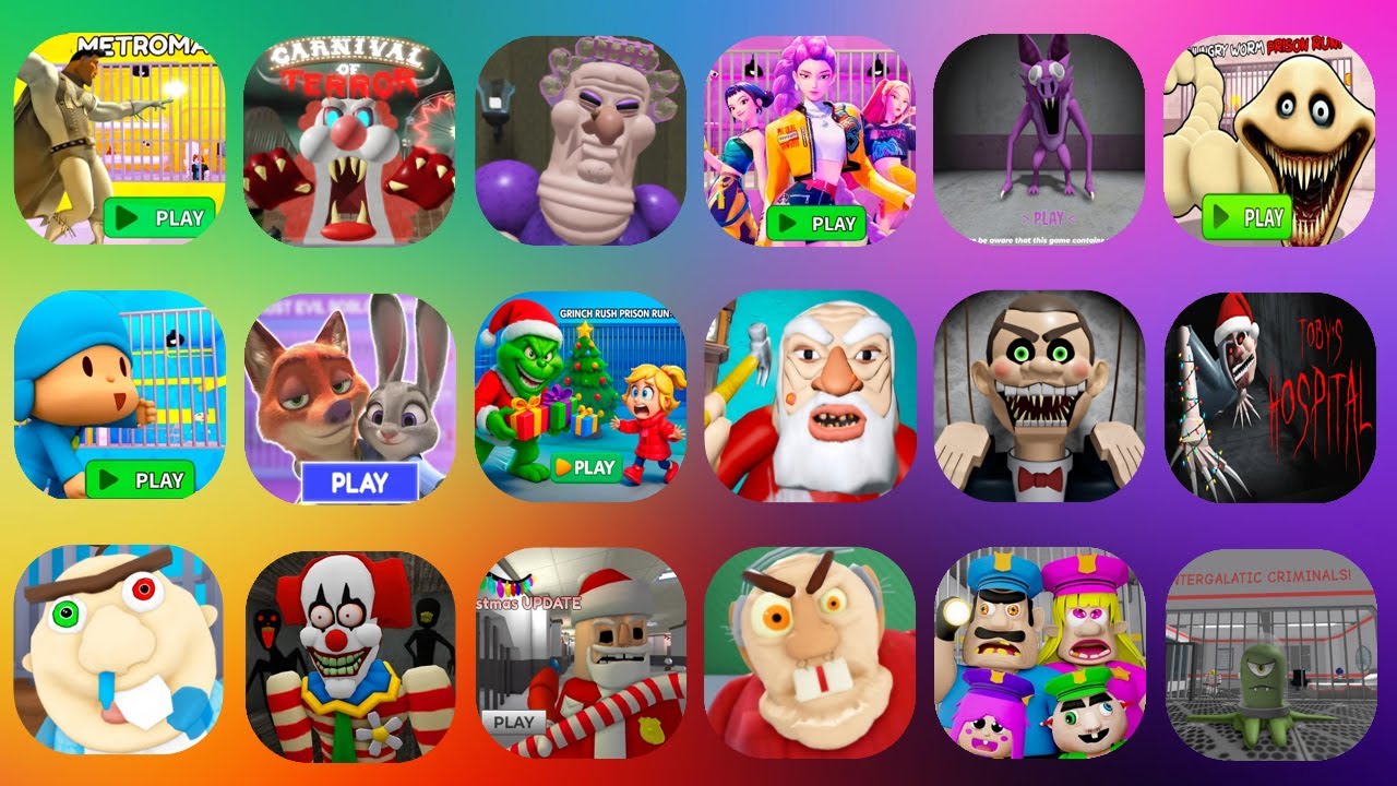 ROBLOX,JUDY'S PRISON RUN!,COCA-COLA Vs PEPSI BARRY'S.THE CARNIVAL OF TERROR.PAPA PIZZA'S PIZZERIA.