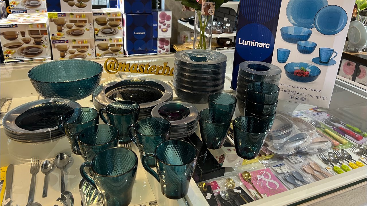 Новинка Luminarc! Набор посуды Идиллия лондон топаз 43 предмета на 6 персон