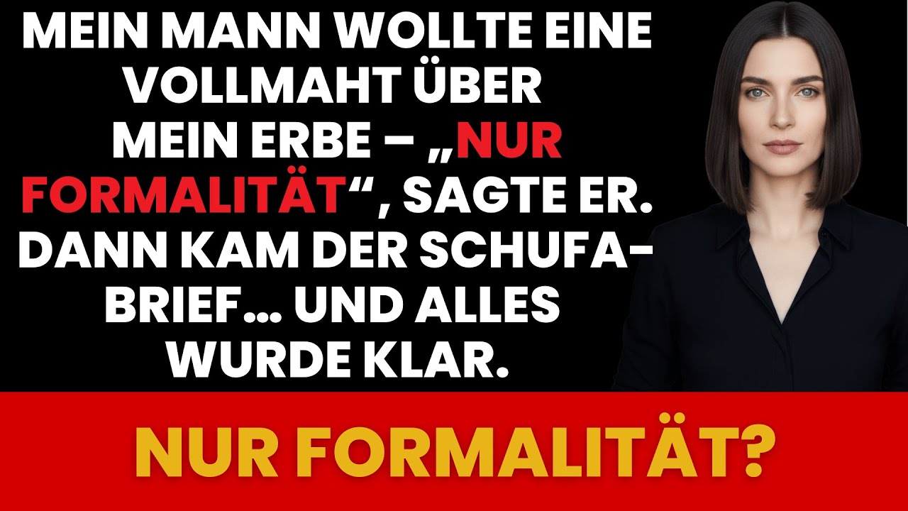 MEIN MANN WOLLTE EINE VOLLMAHT ÜBER MEIN ERBE – ICH MERKTE ES ZU SPÄT?