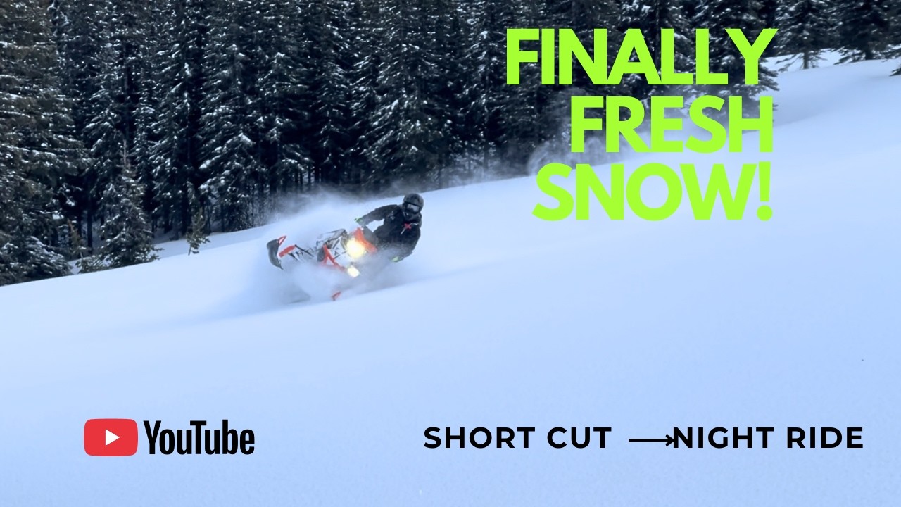 Finally Fresh Snow! + Night Ride