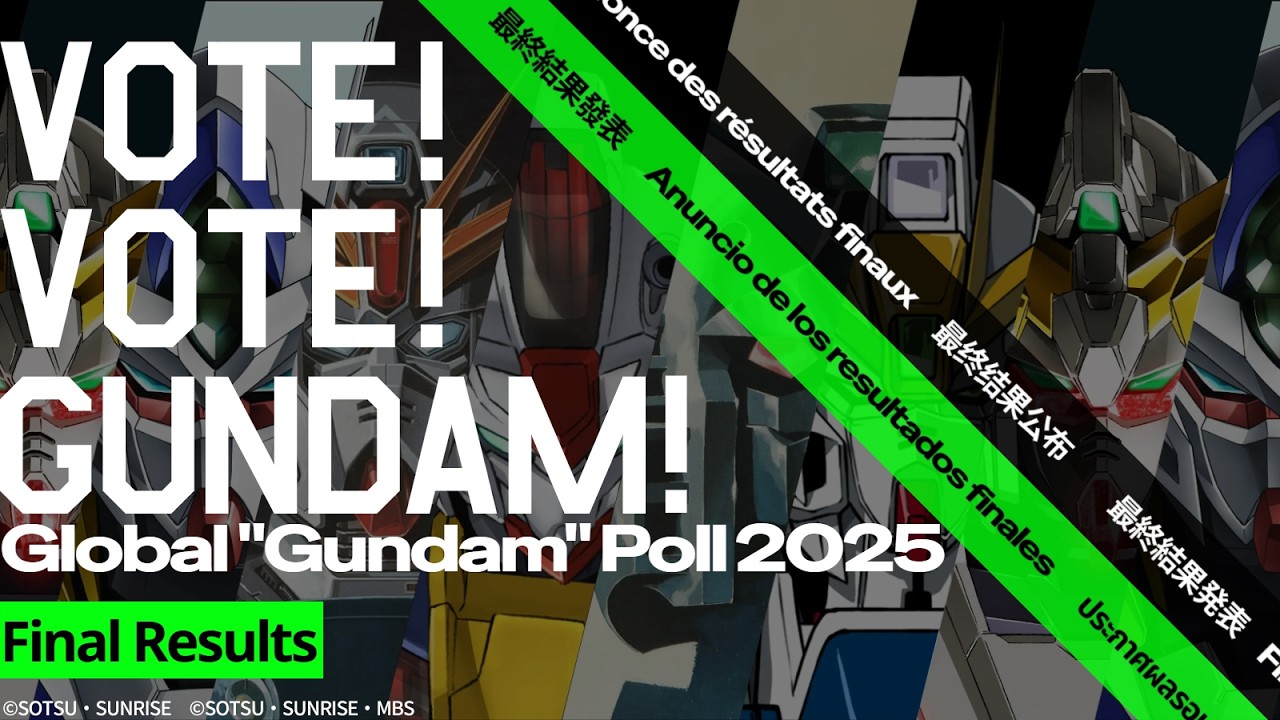 【Final Results】 Global &ldquo;Gundam&rdquo; Poll 2025