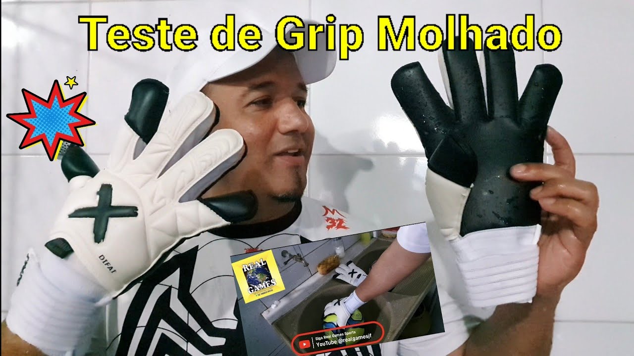 Testei a Luva DIFAI. TESTE de Grip Molhado da luva Queridinha da copinha. será q presta molhada?