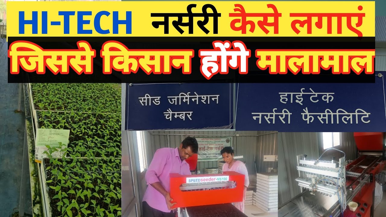 Hi-Tech Nursery Farming /Nursery Business Idea/कम ज़मीन में ज़्यादा मुनाफ़ा/how to open nursary