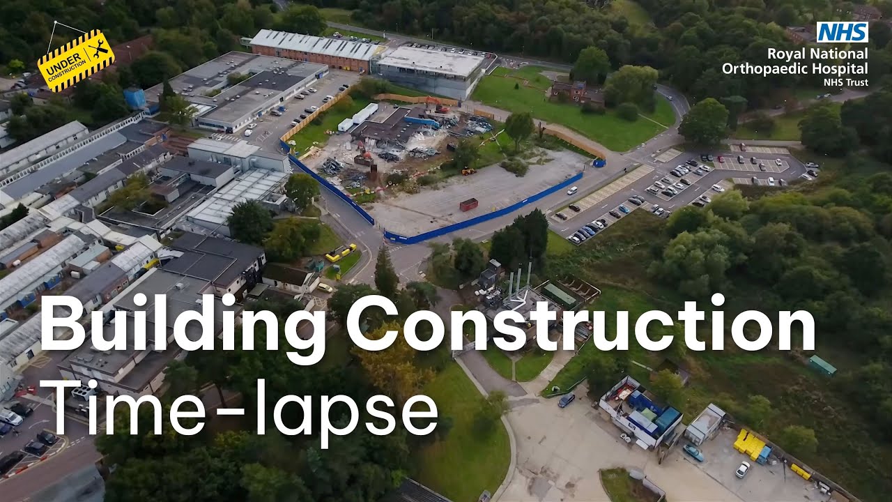 Time-lapse of the construction of RNOH’s Stanmore Building