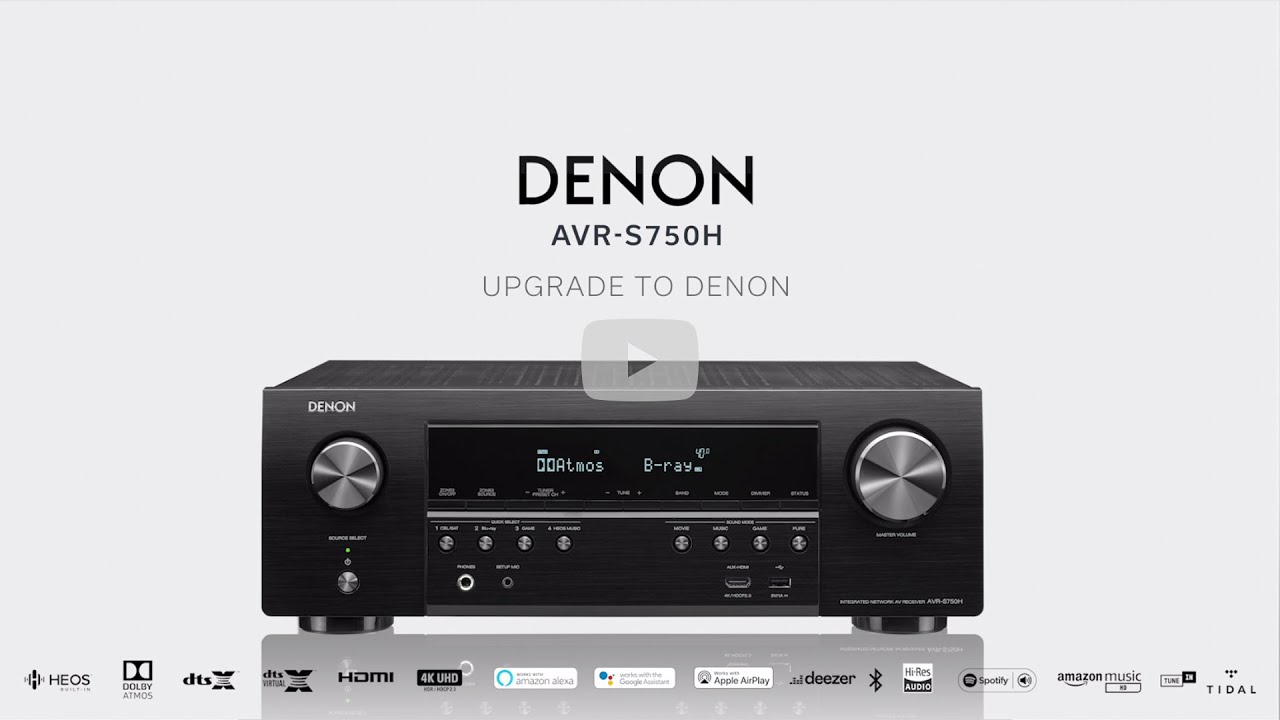 Exceptional 3D Sound: Denon AVR-S750H 7.2ch 4K Ultra HD AV Receiver