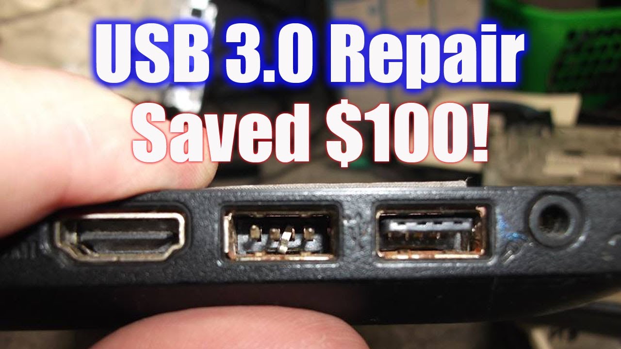 USB 3.0 Jack Repair Using Donor