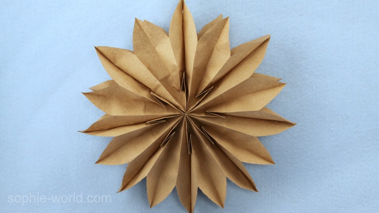 How to Make a Paper Bag Star | Sophie's World