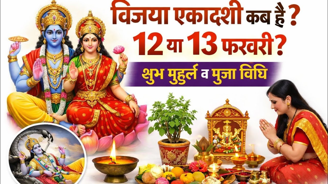 विजया एकादशी कब है? 12 या 13 फरवरी | शुभ मुहूर्त, पूजा विधि,एकादशी व्रत में क्या खाएं क्या ना खाएं