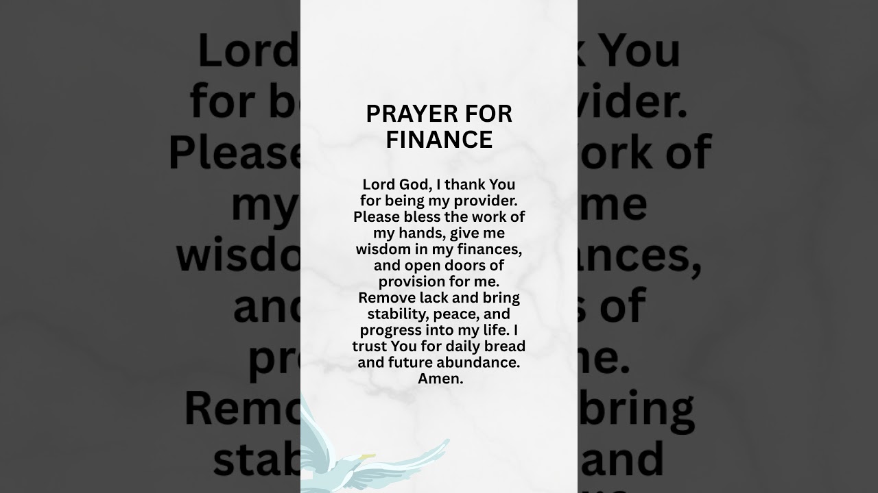 PRAYER FOR FINANCIAL BREAKTHROUGH