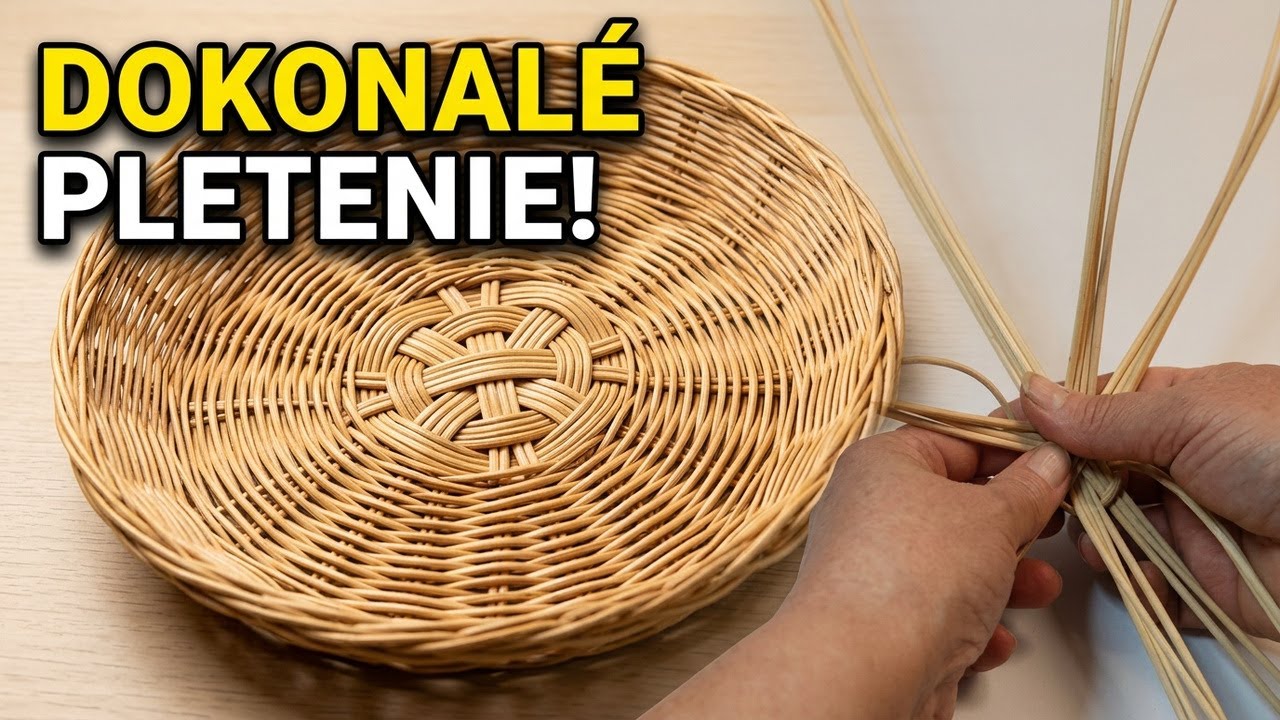 DIY košík z pedigu | ukážka pletené dno dvojitý kríž