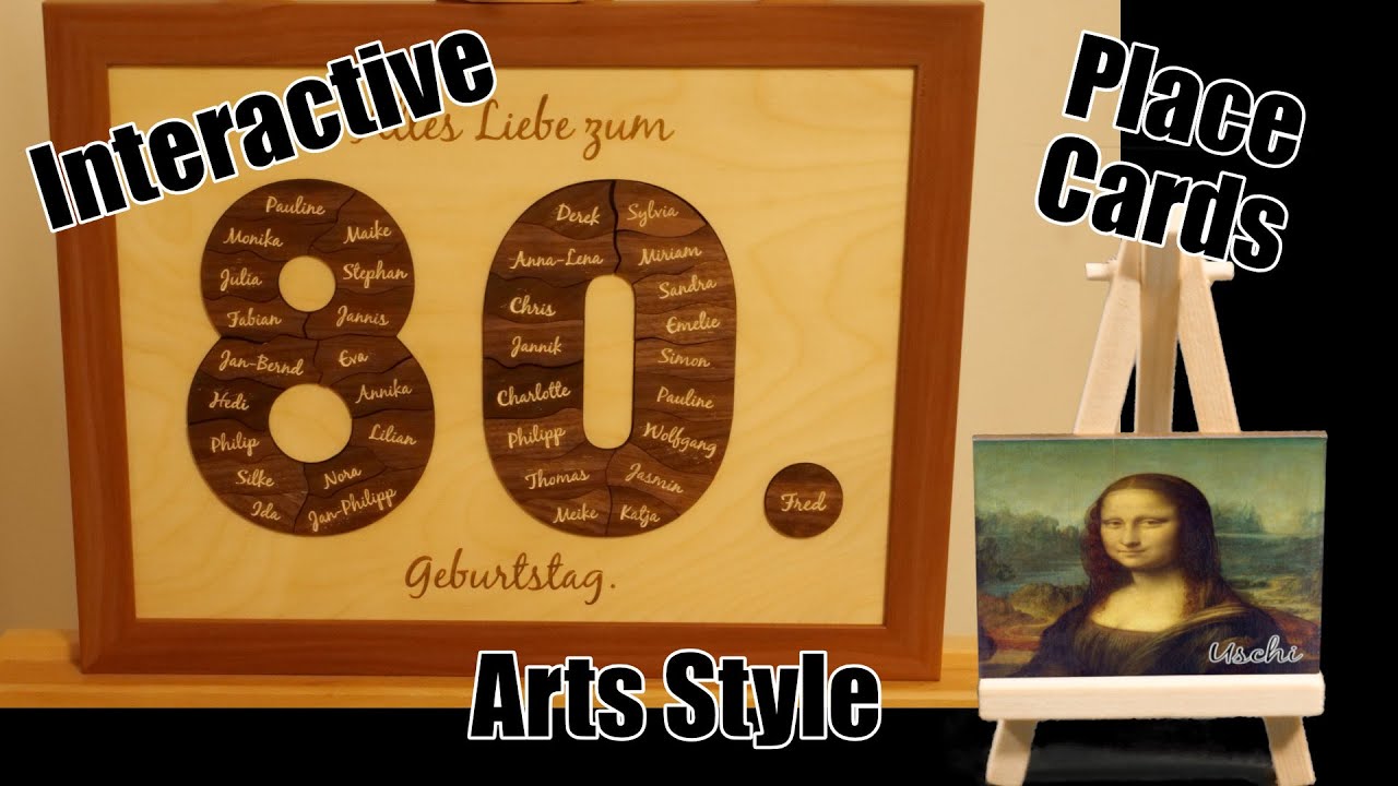 Place Cards (Interactive, Arts Style)