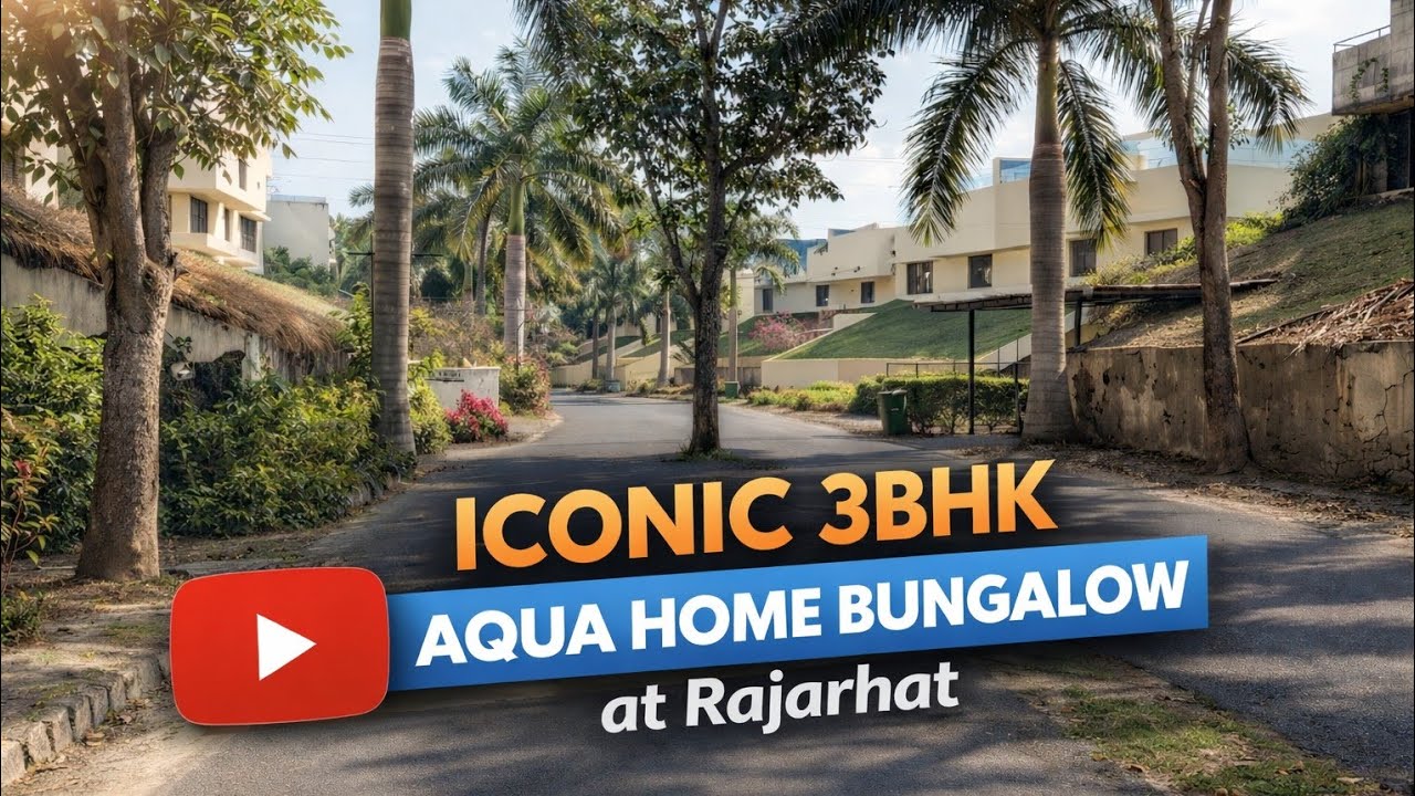 #Realestate THE ICONIC AQUA HOME BUNGALOW for Sale in Vedic Village at Rajarhat. Call @ 7003944379