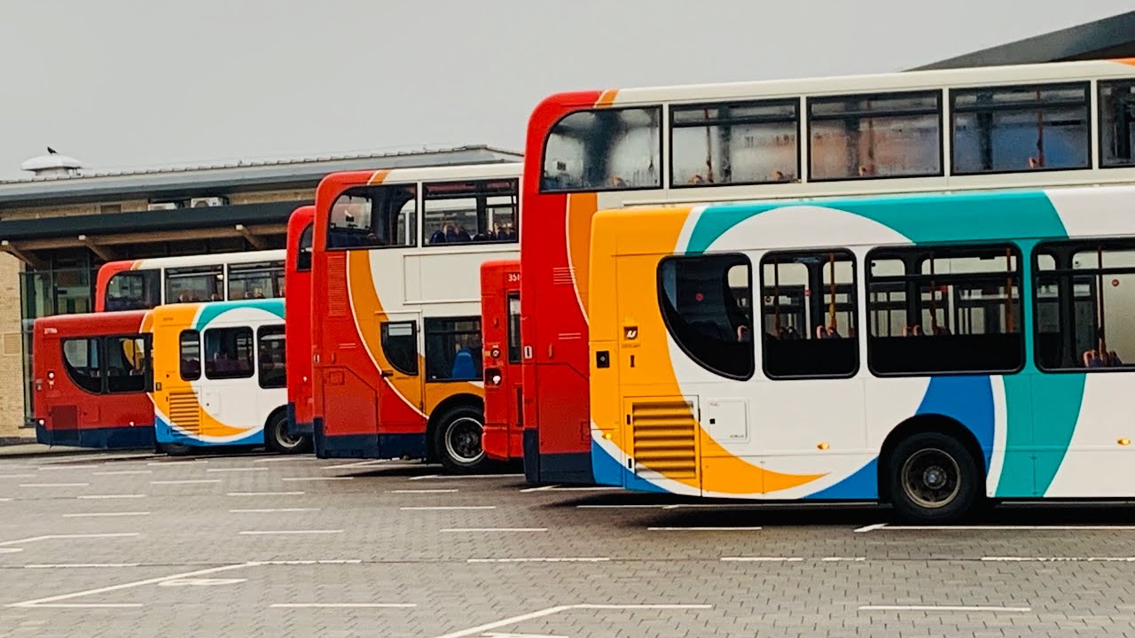 Stagecoach Bus Old Livery & New Stagecoach Bus Livery At Lincoln Bus Station