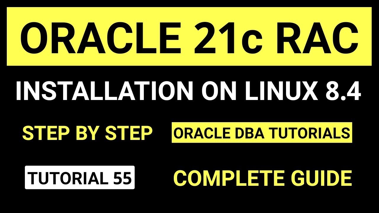 Oracle 21c RAC Installation on Linux step by step