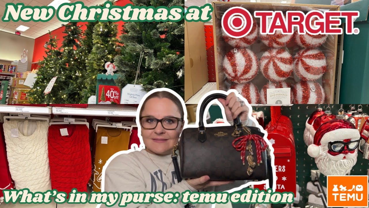 Что в моей сумочке: выпуск Temu | SHEIN Haul | Рождество в Target 