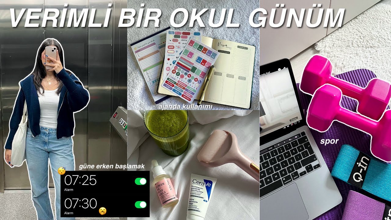 7.30 OKUL GÜNLÜKLERİ 📚🏛️ sabah dersi, ajandamı nasıl kullanıyorum, spor rutini