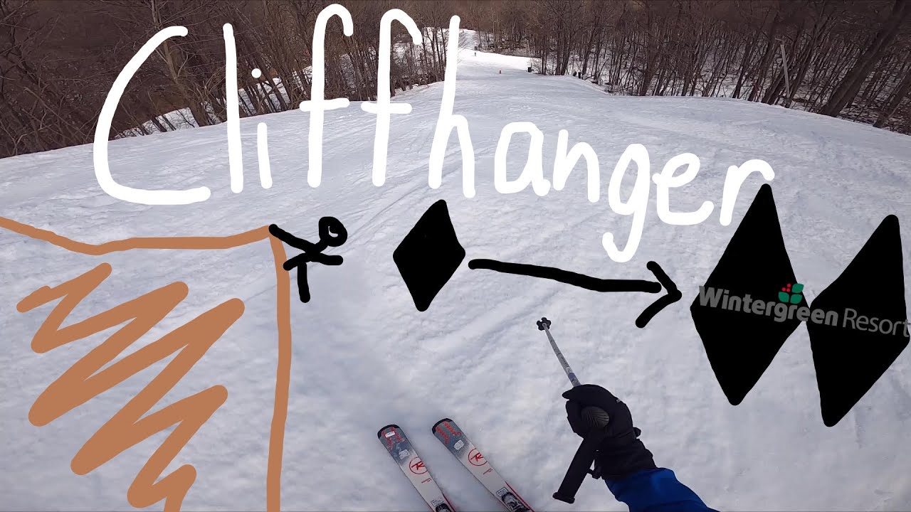 Cliffhanger (Black Diamond to Double Black Diamond) @ Wintergreen, VA (Feb, 2021)