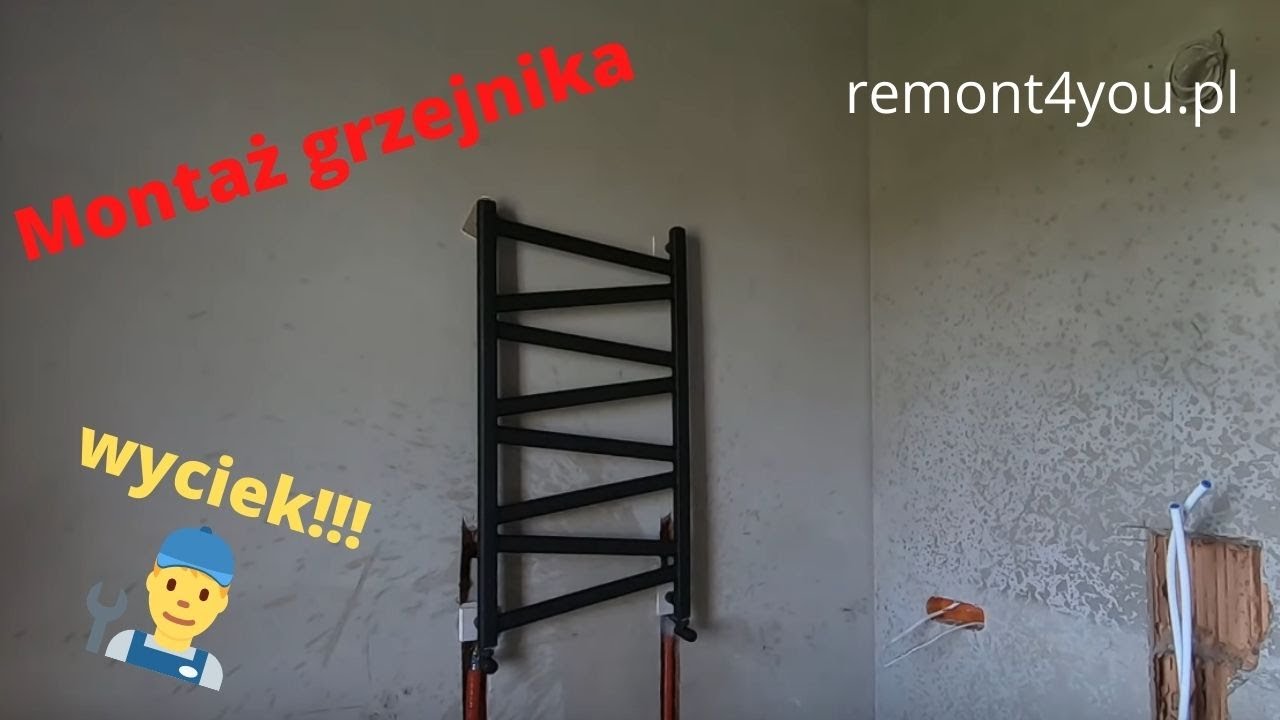 Montaż grzejnika drabinkowego łazienka od A do Z #1 - remont4you