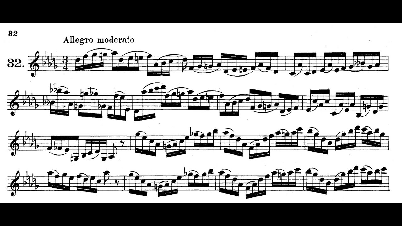 Rose 32 Etudes: No. 32 in D♭ Major - Allegro moderato
