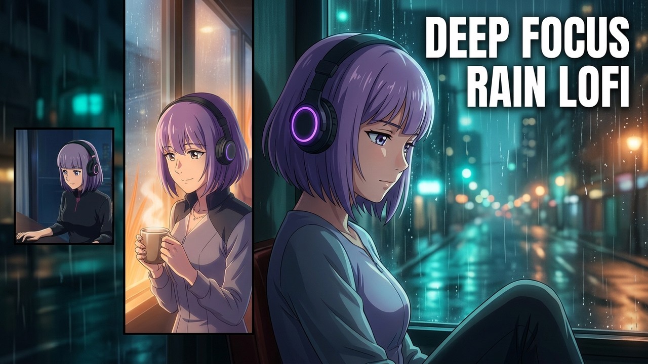 After Hours in the Rain 🌧️ | Late Night LoFi for Study, Sleep & Deep Focus (1h30)