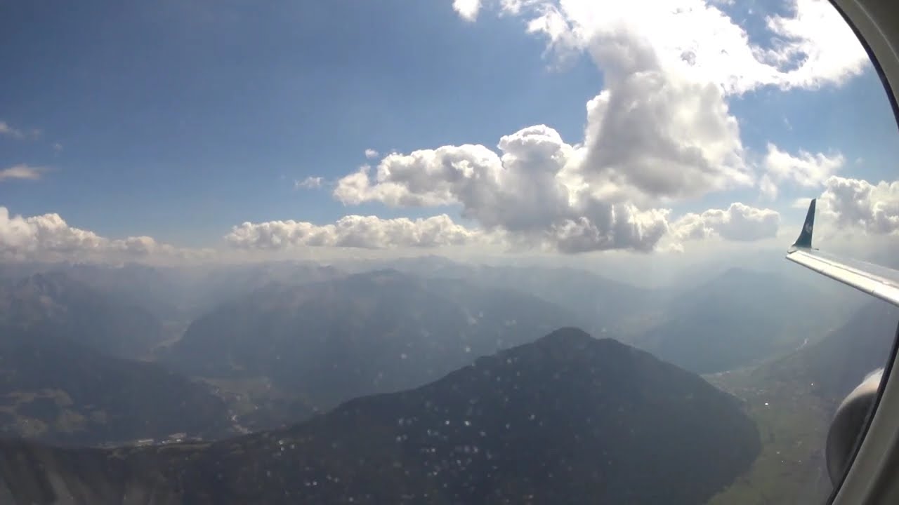 Whole Flight from Frankfurt to Innsbruck on a sunny day (August 2023)