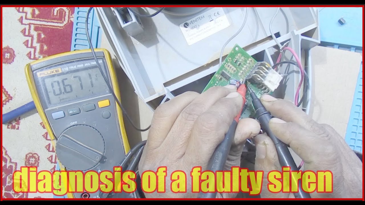 diagnosis of a faulty siren