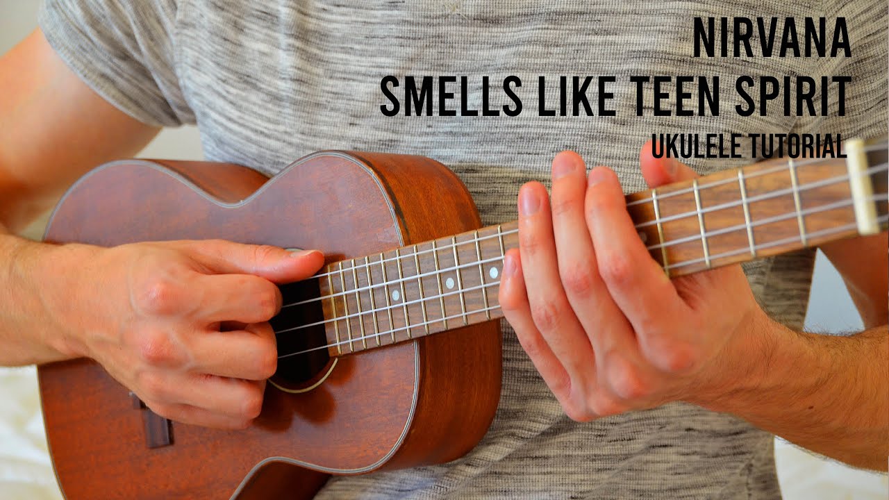 Nirvana - Smells Like Teen Spirit EASY Ukulele Tutorial With Chords / Lyrics