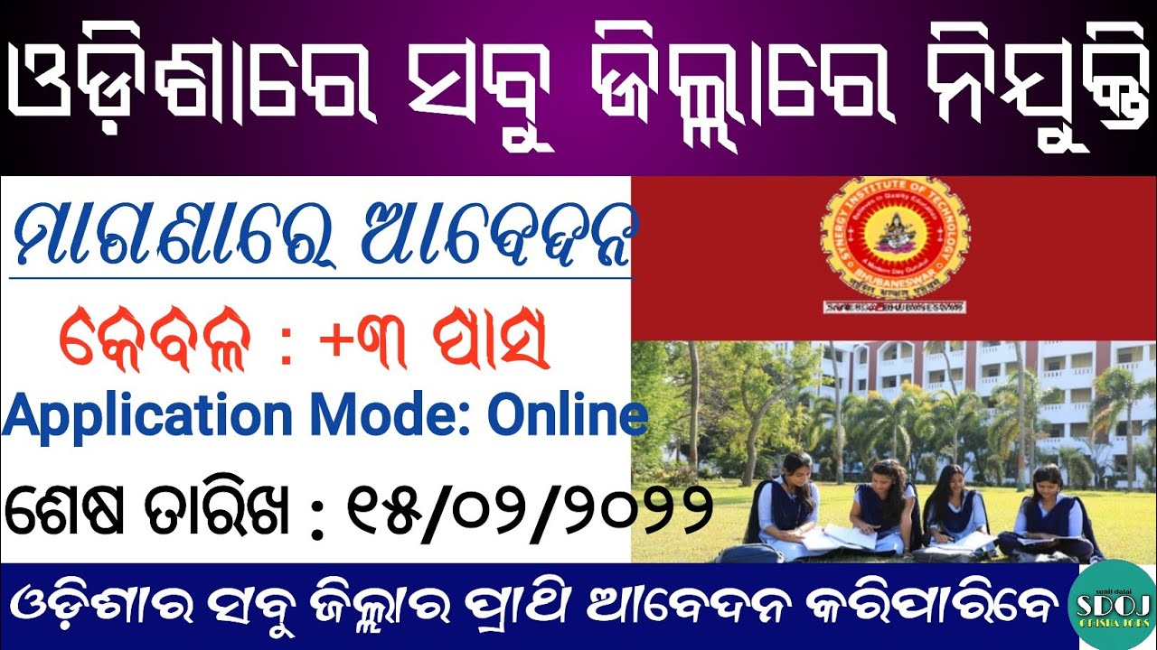 Odisha District Level Jobs Vacancy 2022 ! Job Vacancy 2022 Odisha ! Odisha Job 2022 ! Odisha Job