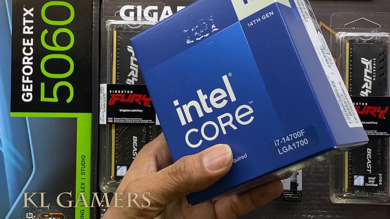 intel Core i7 14700F GIGABYTE B760M DS3H AX DDR4 RTX5060 EAGLE DEEPCOOL CH260 Gaming PC Build