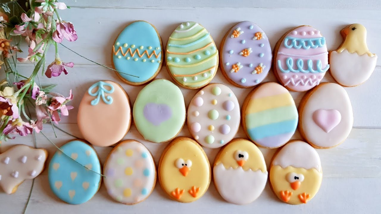 UOVA di PASQUA di PASTA FROLLA (2020) biscotti pasquali decorati