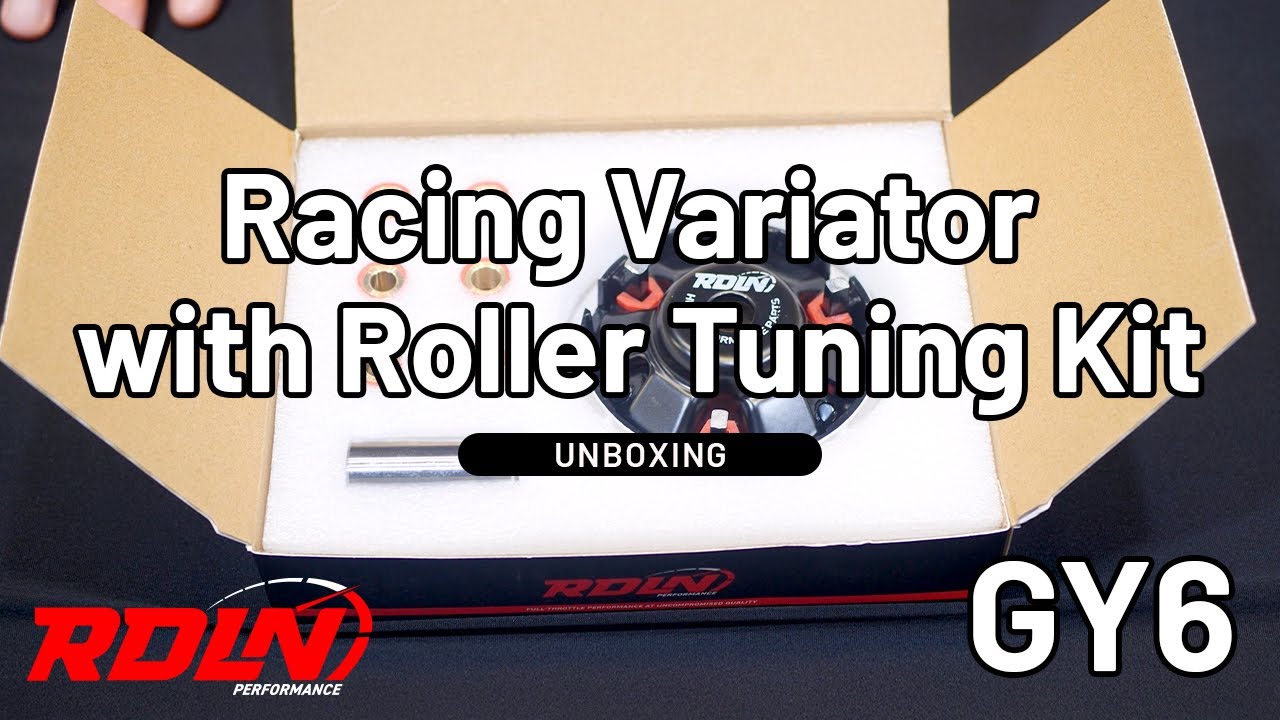 RDLN Racing Variator with Roller Tuning Kit Unboxing &ndash; GY6 Scooter Performance Upgrade