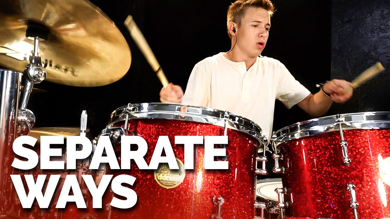 Journey - Separate Ways (Worlds Apart) Drum Cover age 14