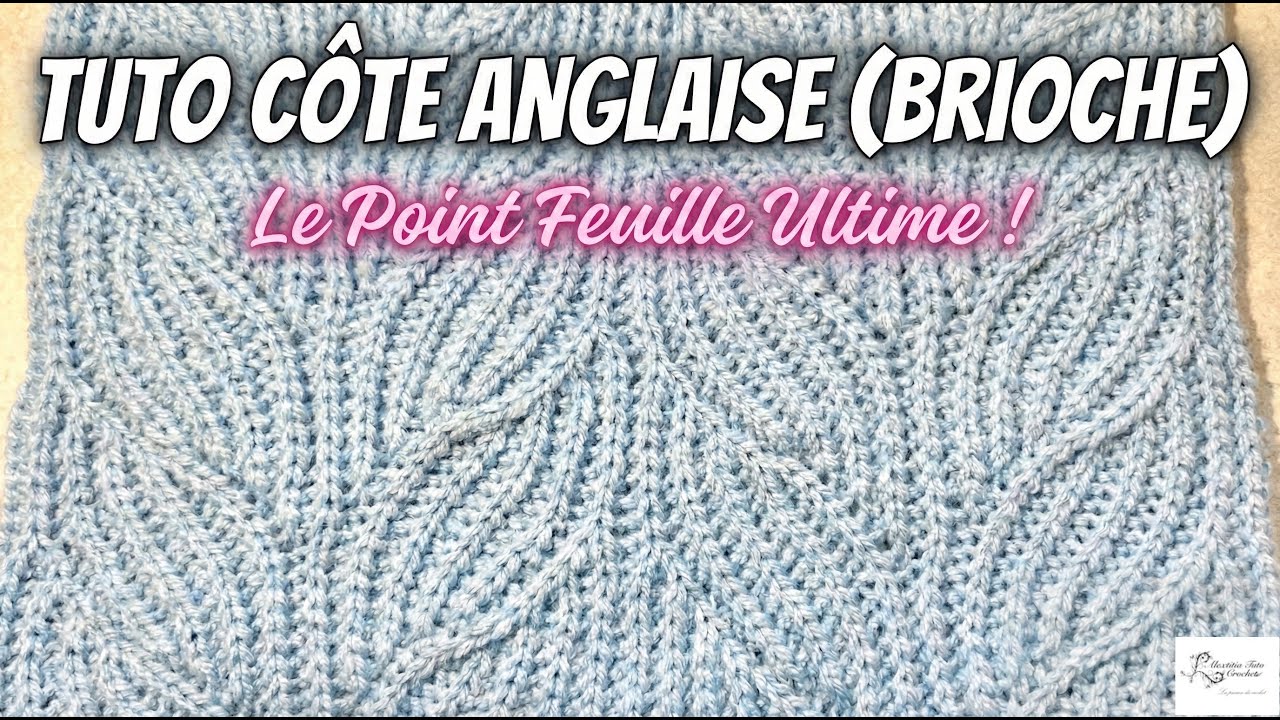 Tuto côtes anglaises ( Brioche ) au crochet @Alextitia Tuto Crochet