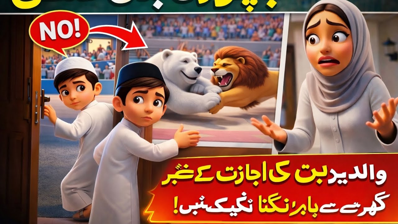 Little Muslim Stories(Janwaro ki kushti dekhna bachon ko mehanga par gaya! | Walidain ki na-farmani