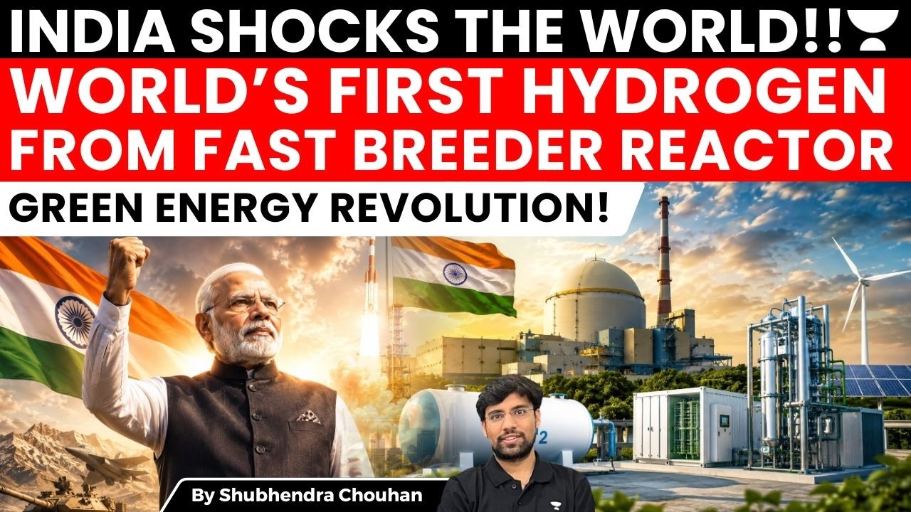 India Develops World&rsquo;s First Hydrogen from Fast Breeder Nuclear Plant | Green Energy Breakthrough