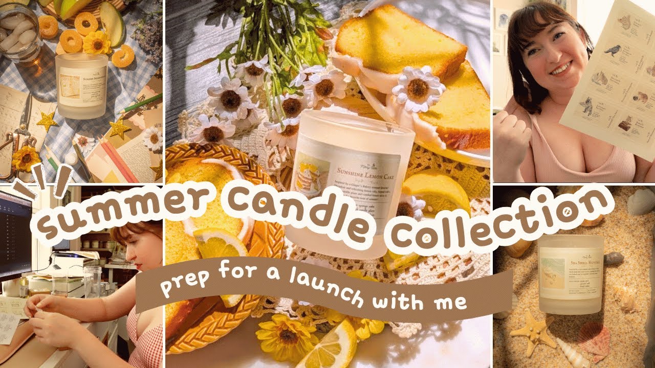 launch my summer candle collection with me 🌼