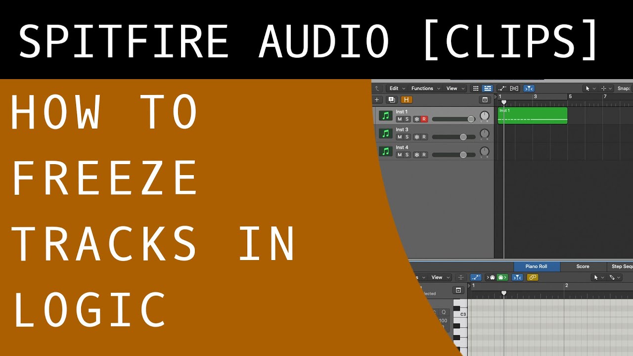 How to Freeze Tracks in Logic