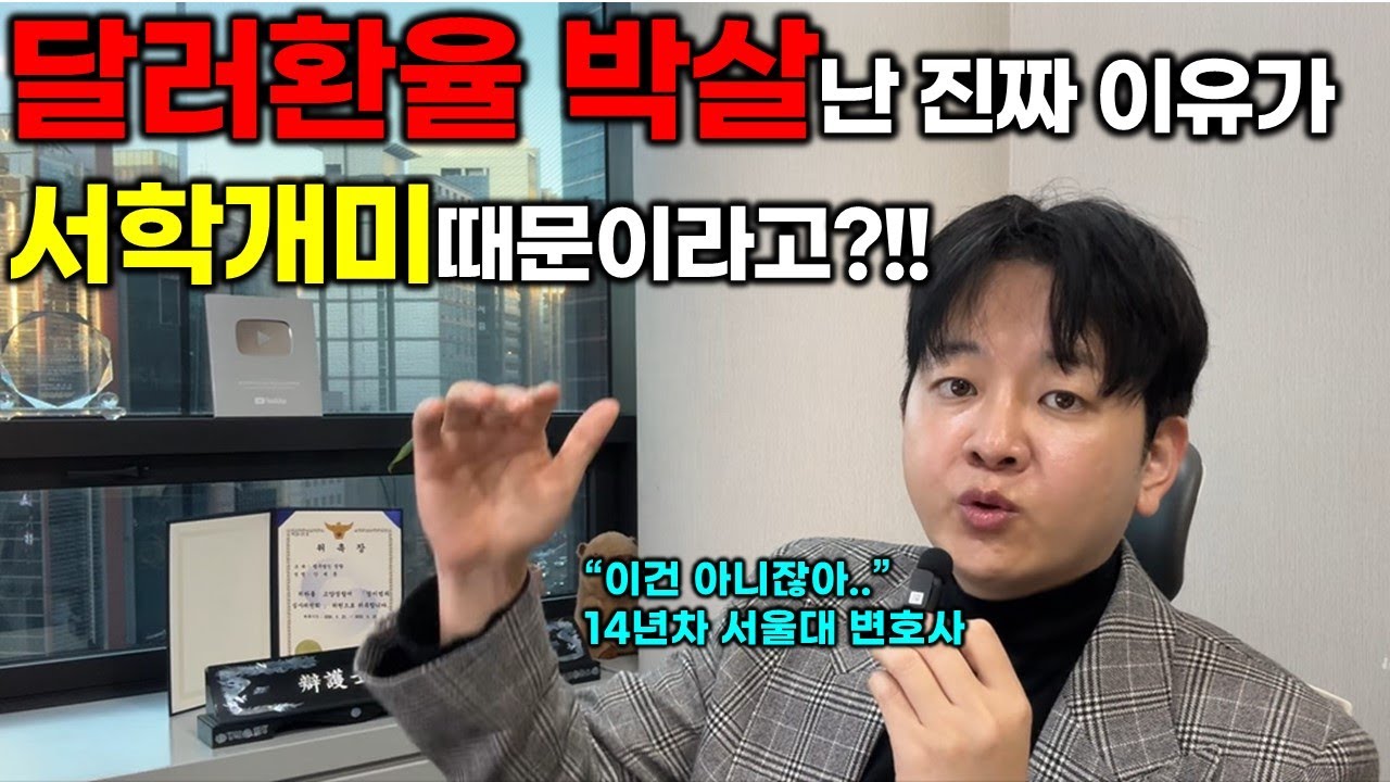 환율 박살난게 서학개미 때문이라고요?? 진짜 그렇게 생각하세요?!