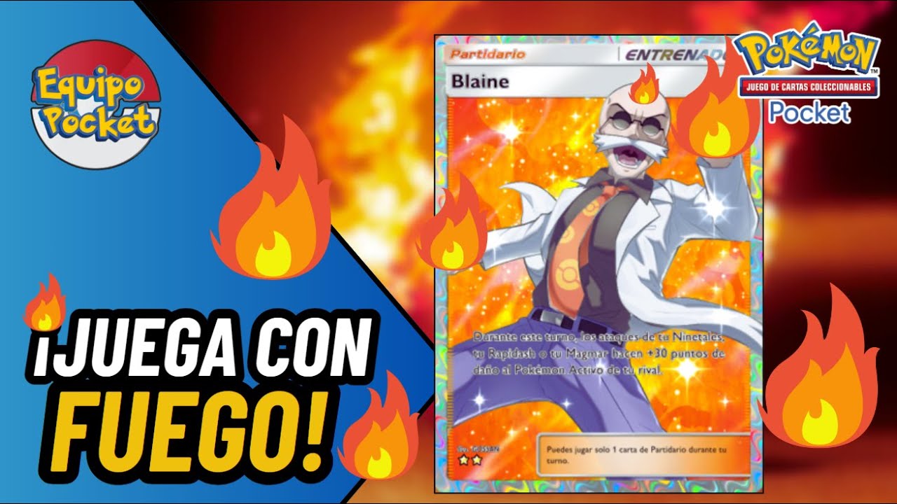 MAZO META de FUEGO Aggro (Blaine) sin POKEMON EX - Pokemon TCG Pocket